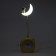 Clock - an alarm clock with the "crescent", children's, discrete move, 1AA, 10x32x6 cm, mix