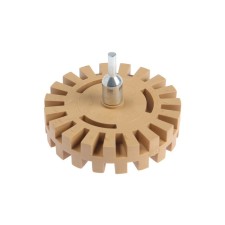 Circle of grinding rubber tundra, for cleaning from glue, price tags, adhesive tape, 25 x 6 mm