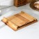 Grootboard ADELICA, with a retractable tray, saturated with mineral oil, 30 × 24 cm, a tray 22 × 22 cm, birch