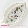 Porcelain shade "Green Garden", 28 × 14.5 × 2 cm, white color