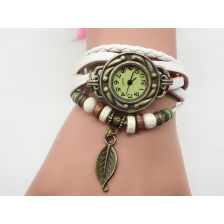 Women's watch "Elios", discrete move, strap 19.5 cm, d-2.5 cm, white