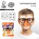 Carnival accessory “Usach” glasses, white color