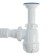 Siphon for the Aquant, 1 1/4 sink, with an elongated neck, with a flexible pipe 40x40/50 mm