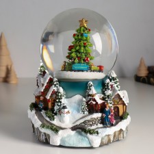 Souvenir Polystone Water Ballion Music, Light 