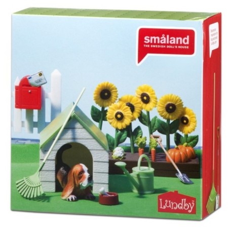 Game set for the puppet house Smoland "Garden set with a pet"-1