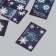 Cardboard "Snowflake" set 10 pcs (5 types) 4x6 cm