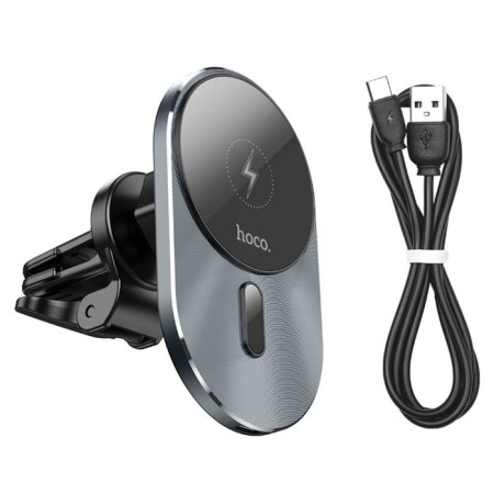 A car holder with fast charging Hoco Ca91, 15 watts, gray-4