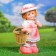 Garden figure "Girl Lisa with a basket" 40x18x13cm