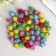 Pompons for creativity, brilliant, 5 colors, 15 mm, (set 50 pcs)
