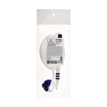 Ballpoint pen on the self -adhesive stand attomex 0.7 mm, shift rod, blue ink, plastic spring-4