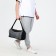 Sports bag with lightning, long belt, black/gray color