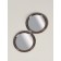 Mirror folding "Ornament", D = 7.2 cm, with an increase, brown color