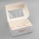 Box for 6 cupcakes with a window, "make a desire", 25 x 17 x 10 cm, confectionery packaging