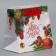 Laminated square “Bright paints”, 14 x 14 x 9 cm, New Year