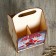 Box for beer "Happy Defender of the Fatherland Day!" Tricolor, star