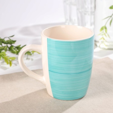Mug of the ceramic share "Michaela", 390 ml, the color of turquoise-1