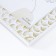 Photo frame plastic 10x15 cm "Moon phases" white with gold 17.5x12.3 cm