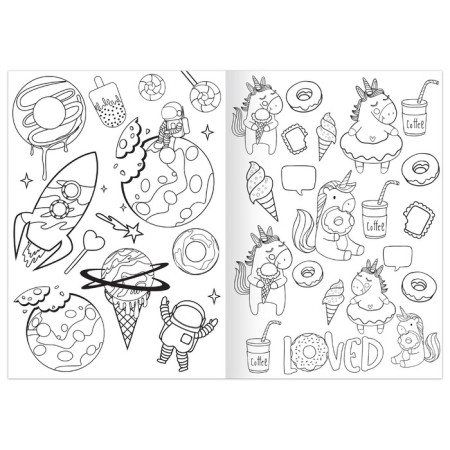 Coloring "Planet of sweets", 12 pp., A5-2