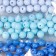 Beads for creativity "Balls", 8 mm, 30 grams (lilac, turquoise, blue)