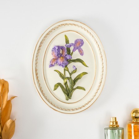 Panel Interior Polystone "Irises" 18x2x23 cm
