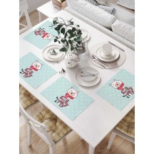 A set of napkins for setting the table 