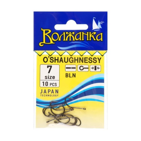 Hooks "Volzhanka" O`shaughnessy No. 7, 10 pcs