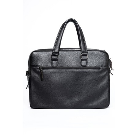 Male portfolio, eco-leather, de-gosa black, 39x10x29 cm-1