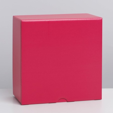 Gift folding box, packaging, Fuchsia, 15 x 15 x 7 cm-4