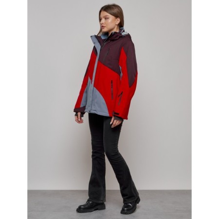 Ski jacket female, size 56, red color-13