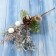 Decor "Winter charm" bumps balls of twigs in silver, 20 cm