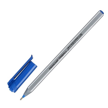 Ballpress Pensan Triball, node-igla 1.0 mm, three-sided, bluebells blue + display-1