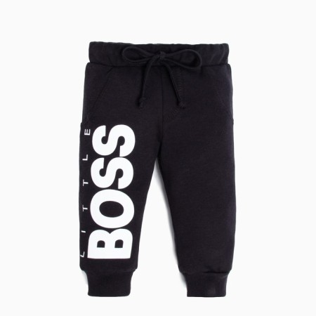 Pants children's baby Me "Little Boss", height 86-92 cm, black color
