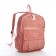 Young backpack from textiles on lightning, 4 pockets, pink color