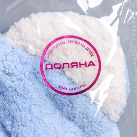 Cup for drying the hair of the Dolyan "Bear", microfiber, color mix-8