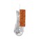 Duwi extension cord, 3 sockets, 1.5 m, 10 A, 2200 W, PVS 3x0.75 mm2, with salary, white