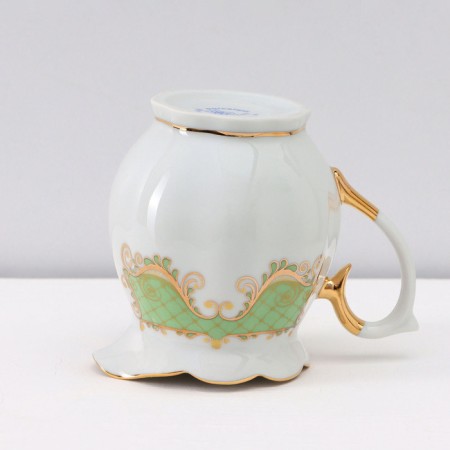 Service Coffee Porcelain Symphony, 15 objects: coffee pot 800 ml, sugar tower 400 ml, cream 180 ml, coffee coffee cup, saucer d = 12 cm-4
