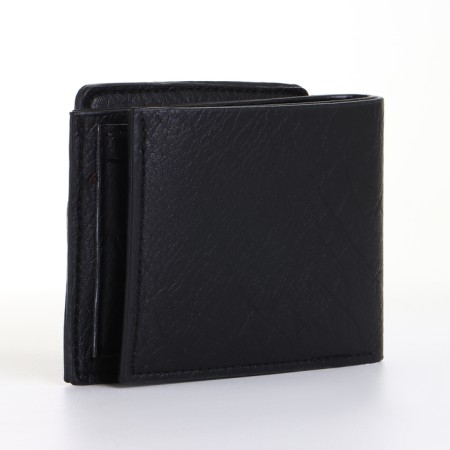 Male purse without fastening, black color-1