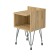 Bedside table Liverpool 35x35x48 cm, oak craf gold, black