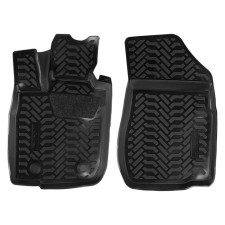A set of rugs in the AIRLINE, LADA LARGUS 2012-, high side, polymer, black color, 2 pcs