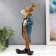 Polystone souvenir "Elk in a blue jacket and red butterfly" 30x12.5x11.5 cm