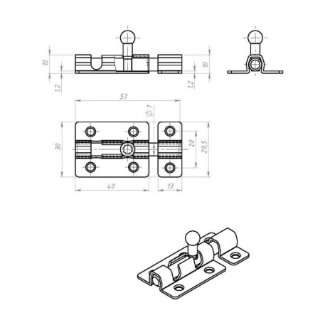 Valve Povle ZT-4, zinc coating-1