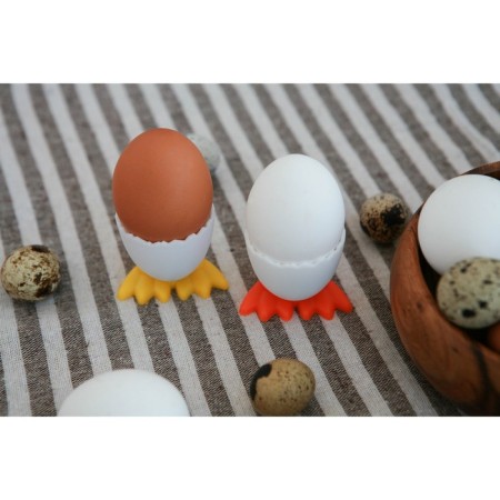 Egg stand "Duck stories", yellow color-4