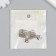 Magnetic metal lock "Key and lock" silver 2.3x3.4x0.5 cm