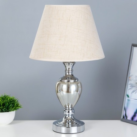 Table lamp 16713/1 E27 40W chrome 28x28x50 cm Risalux