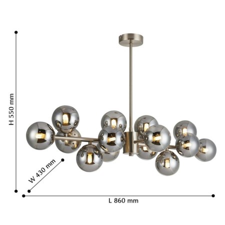 Varietas hanging chandelier 430 mm, G9-2