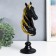 Souvenir Polystone Bust "Head Head" Black with gold 10x11x31.5 cm