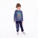 Longslit for a boy, dark blue color, height 86 cm