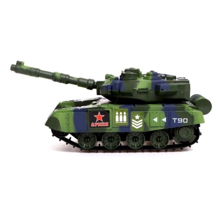 Radio controlled T90, works on the battery, shoots BB bullets, green color-1