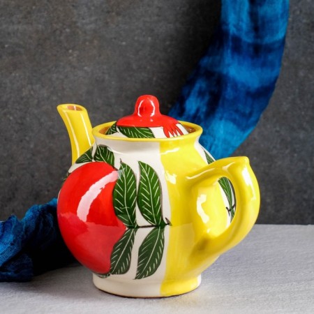 Granate teapot yellow, 1 liter-1