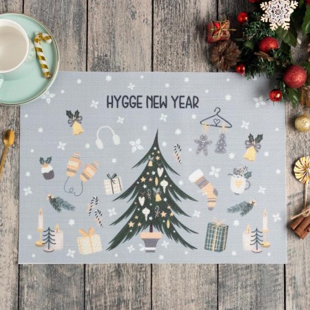 New Year's napkin on the Hygge New Year PVC, 40x29 cm